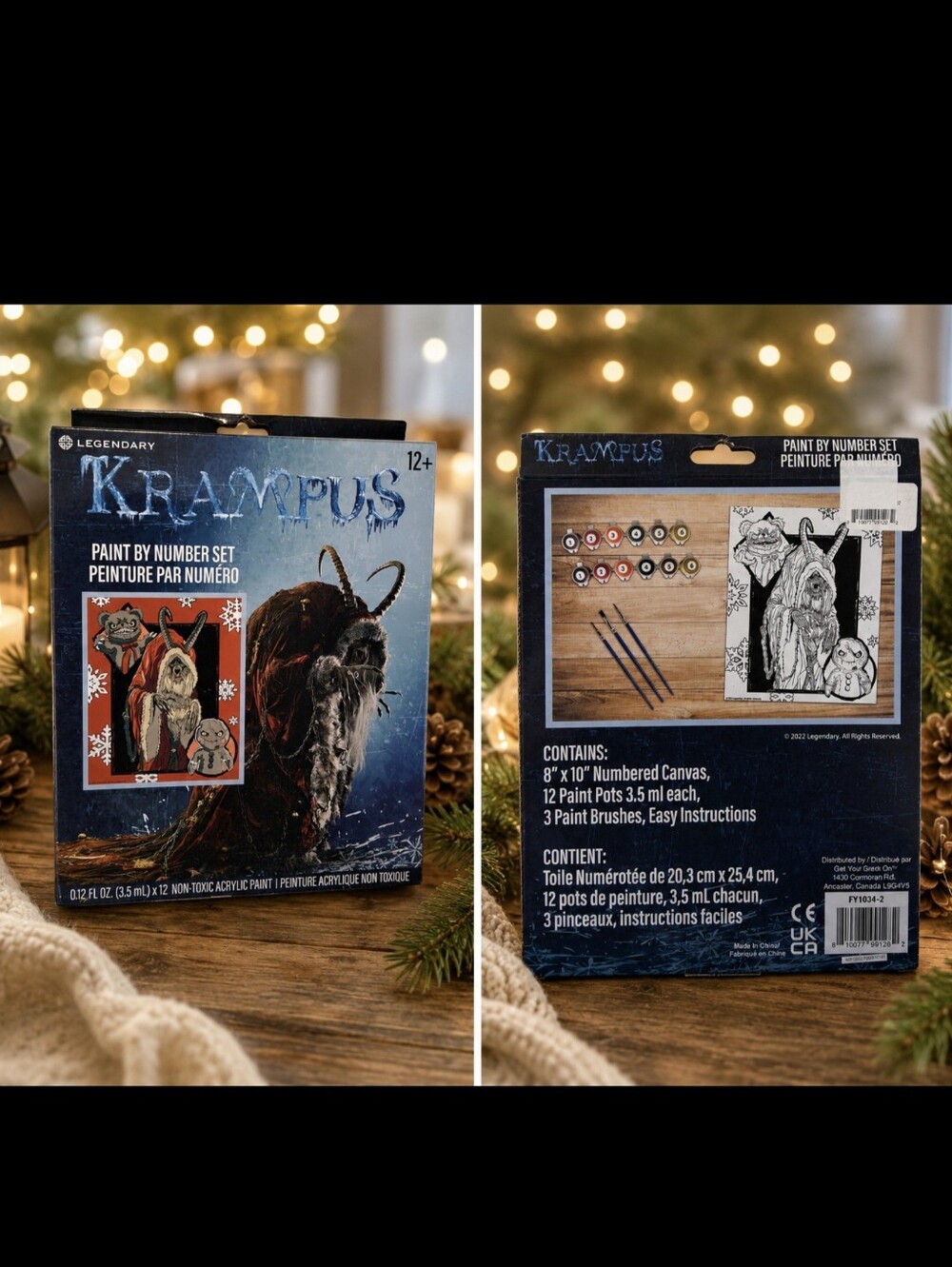 Krampus Paint-by-Number Set NWT